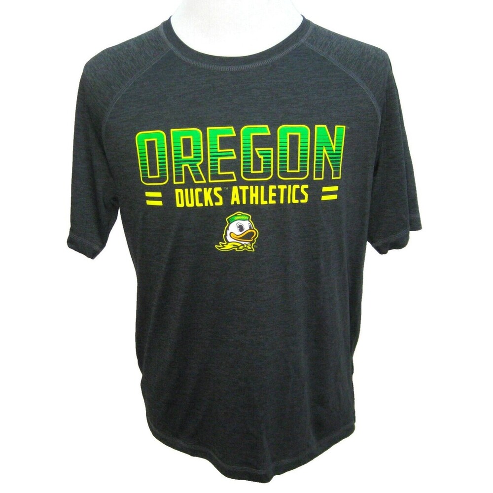 OREGON DUCKS Men's (Size Large) Black Short Sleeve College Graphic T-Shirt Top